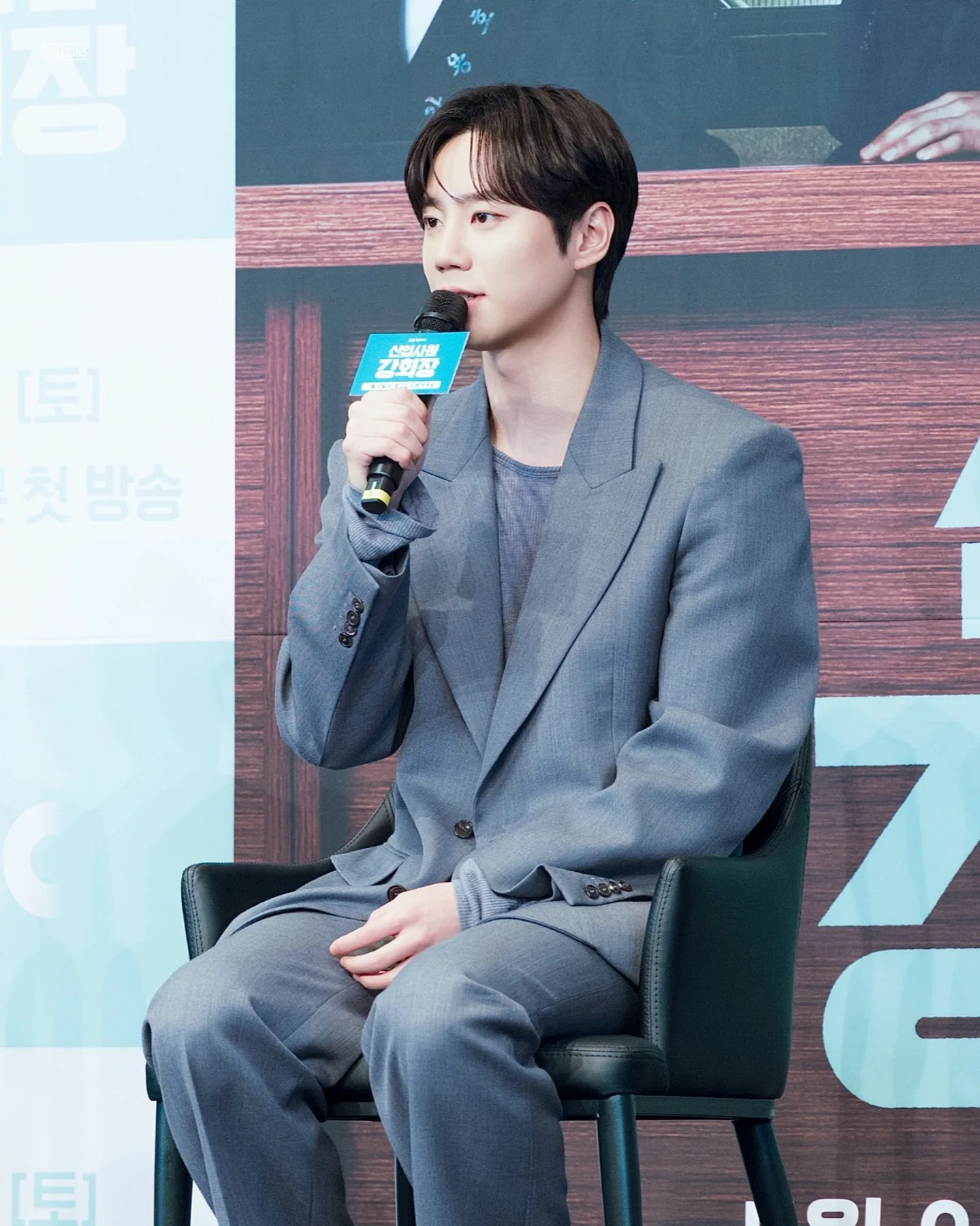 Lee Jun-young speaking at the Reborn Rookie press conference in May 2026
